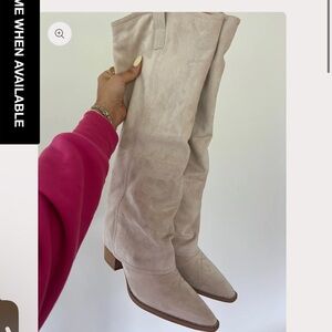 Fold over stacked heal cowboy boots!! New in box!!! Size 10